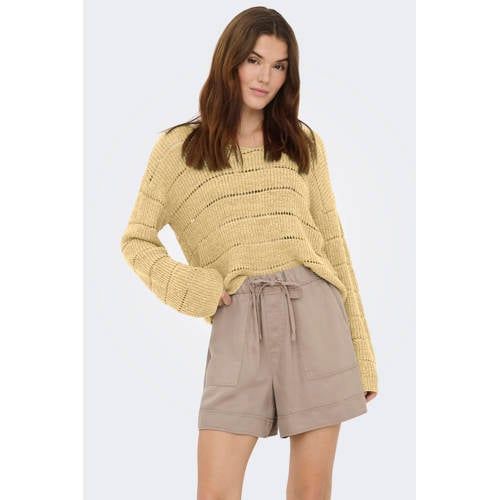 ONLY ONLPAMELA LS V-NECK PULLOVER CC KNT Trui Gebreid V-hals Lange Mouw Acryl Polyamide Vrouwen Sunlight S