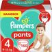 Pampers Baby-Dry Pants Culottes - Taille 4 (9-15 kg) - 160 pièces - Multi-Pack