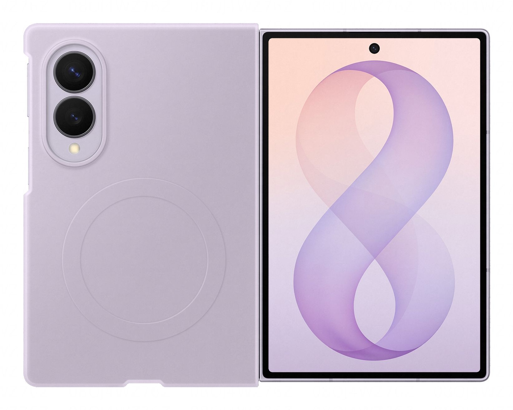 Samsung Galaxy Z Fold8 Silicone Magnet Hoesje Paars