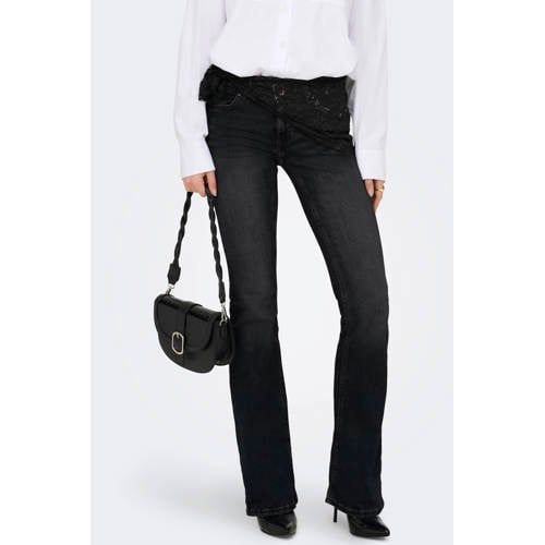 ONLY ONLYBLUSH low waist flared jeans - zwart
