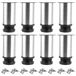 Solidchoice - Set de 8 pieds de meuble réglables en acier inoxydable