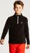 Dare 2B, Freehand Fleece Kinderskipully met Halve Rits, Zwart, Maat 104