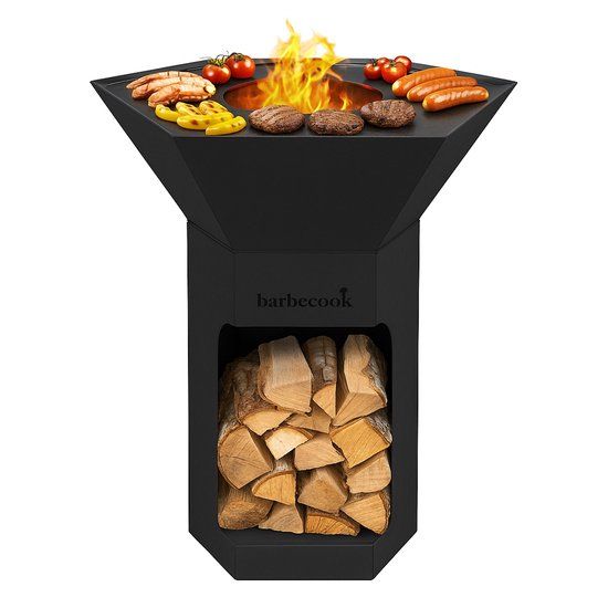 Barbecook Nestor Original Houtskoolbarbecue - Zwart - 92x92x101cm