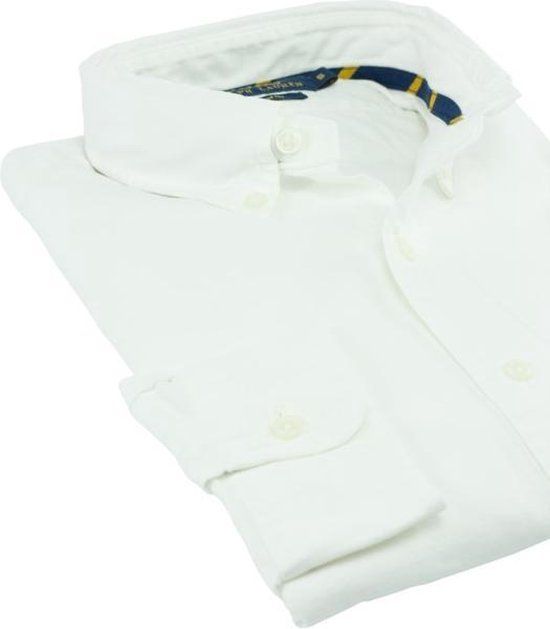 Ralph Lauren Slim Fit Oxford Overhemd - Wit - Heren - Maat S
