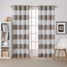 Exclusieve Exclusive Home Curtains Exclusieve gordijnen, surfside, katoen, gestreept, raamgordijn, paar, 213,36 x 137,16 x 0,254 cm, taupe
