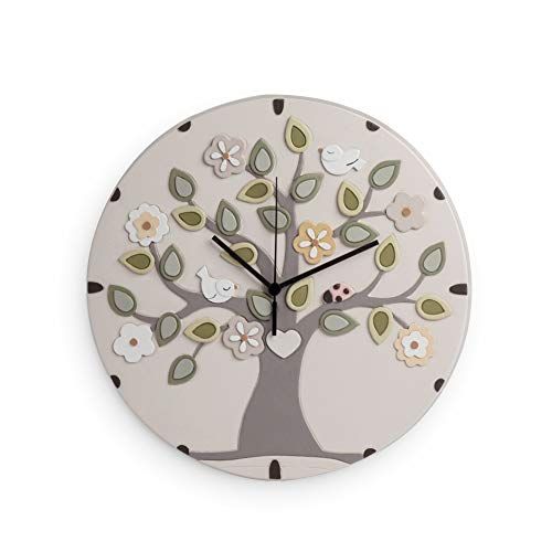Egan Horloge - Keramiek - Ivoorkleurig - Klein