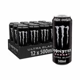 Monster Energy Ultra 12x 500ml Black