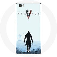 Maniacase Hoesje voor Huawei P8 Vikings serie seizoen 6 Ragnar Lothbrok de trailer 2022