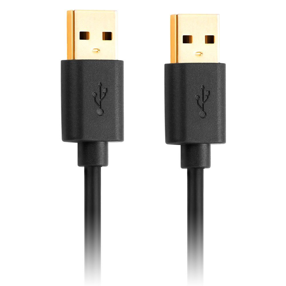 deleyCON USB 2.0 Kabel - 0.5m - Zwart