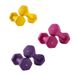 JOYFURNOS Set d’haltères hexagonaux avec support – 3 paires (1 kg, 1,5 kg, 2 kg), finition mate en néoprène, poids à main pour l’exercice à domicile – Jaune, Rose et Violet