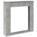 vidaXL Cheminée 100x20x100 cm Bois Gris béton