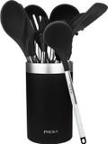 Cecotec Polka Excellence Force Set d'ustensiles de cuisine, 9 pièces, Noir