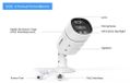 Système de caméra de surveillance - Set de 2 caméras bullet PoE IP - 5 MP - Reconnaissance faciale - IP66 - Vision nocturne couleur - Audio bidirectionnel - H.265