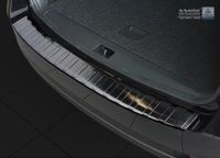 Zwart Avisa Zwart RVS Achterbumperprotector passend voor Skoda Octavia III Kombi Facelift 2017- 'Ribs'