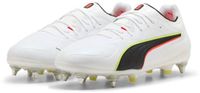 Puma King 20 Ultimate MxSG Voetbalschoenen - Heren - Maat 40 - Wit/Rood/Geel