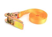 Spanband: 1 ton capaciteit, 5 m lang, 25 mm breed, gemaakt van duurzaam materiaal om lasten met vertrouwen te beveiligen.