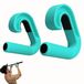 Merkloos Solidchoice - Dubbele D-Fitnessgrepen voor Krachttraining, Blauw