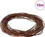 vidaXL Leren Koord Lichtbruin Ø1,5 mm x 10 m