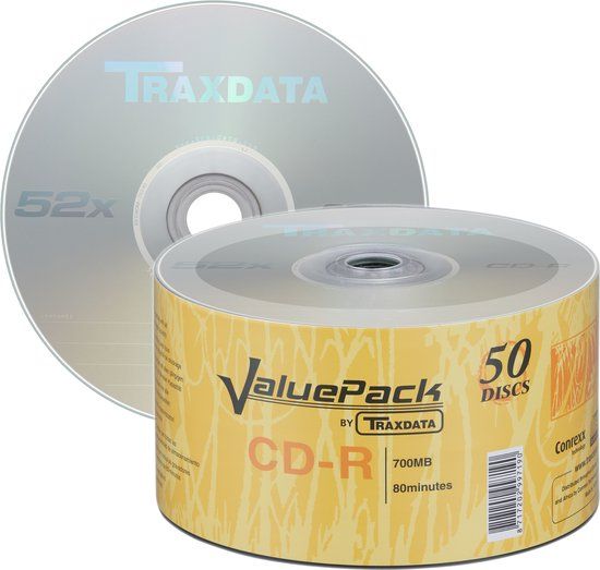 Traxdata CD-R 52x Valuepack 700 MB 50 stuks