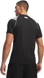 Under Armour UA HG Elite Fitted SS-BLK Heren Sportshirt - Zwart / Roze / Reflecterend - XXL