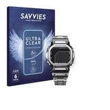 Savvies - Screenprotector voor Casio G-Shock GMW-B5000D-1ER - Folie Beschermfolie transparant 6 Stuks