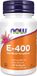 NOW Foods Vitamine E 400IU - 50 gélules molles
