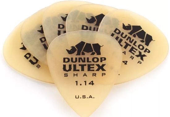 Dunlop Ultex Sharp pick 6-Pack 1.14mm Standaard plectrum