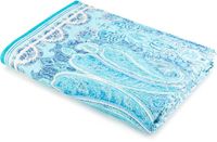 Bassetti MERGELLINA Sprei van 100% katoen in de kleur Ocean Blue B1, afmetingen: 265x255 cm