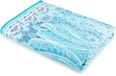 Bassetti MERGELLINA Sprei van 100% katoen in de kleur Ocean Blue B1, afmetingen: 265x255 cm