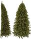 Triumph Tree Forêt sapin de Noël givré demi-mur vert TIPS 457 h185xd107 cm