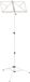 Classic Cantabile 90 Muziekstandaard Light Nickel, Lichte muziekstandaard
