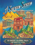 A Serene Scene Adult Coloring Book: Ancient Structures Edition