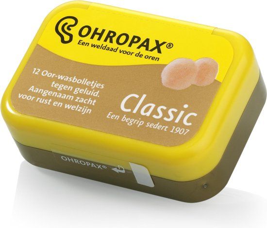 Ohropax Classic Wasbolletjes - Oordoppen - 12 stuks