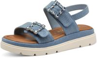 Tamaris Dames Plateau Sandalen Blauw 40