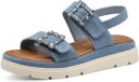 Tamaris Dames Plateau Sandalen Blauw 40