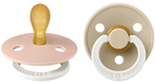 BIBS® Night Glow - Colour Symmetrische speen - Blush & Vanille - 0-6 maanden - 2 stuks