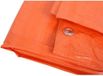 Merkloos Afdekzeil/dekzeil aanhanger/outdoor - oranje - 6 x 10 meter - met ringen