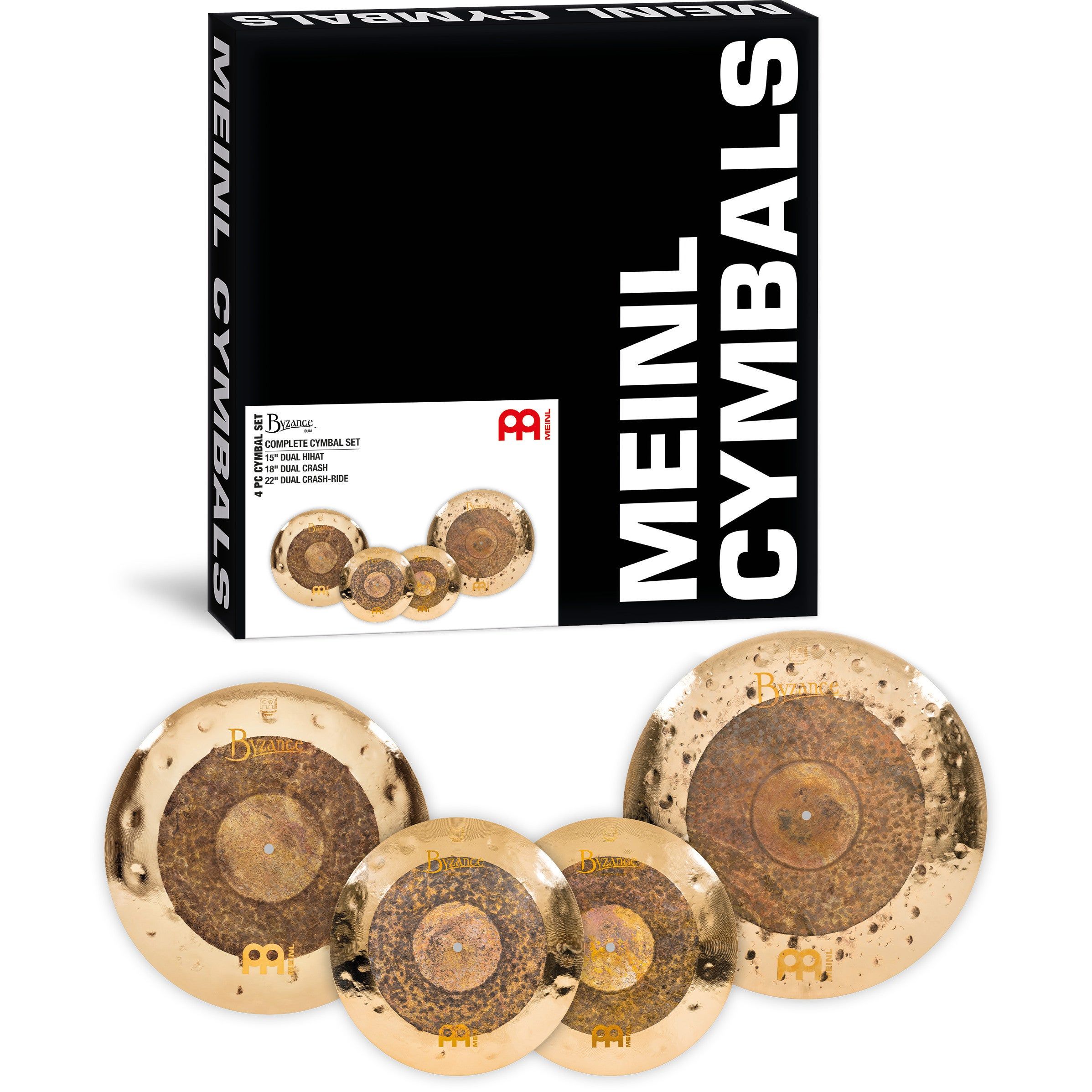 Meinl Byzance Dual Complete Cymbal Set - BDU-CS2 - Bekkenset 15-18-22