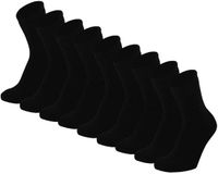 Morethansocks - Kindersokken - Unisex - Badstof - 3 Paar - Maat 31-34 - Zwart