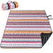 PY SUPER MODE Extra grote picknickdeken, waterdicht, opvouwbaar, outdoor, stranddeken, extra groot, 210,8 x 200,7 cm, zandbestendig, 3-laags picknickmat voor kamperen, wandelen, reizen, park,