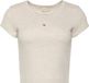 Calvin Klein Jeans T-shirt à col rond et manches courtes pour femme, taille XXL