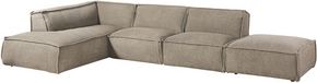 MASSIVMOEBEL24 dressoir taupe bois 285x220x79 cm