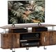 Homcom meuble TV - Panneau de particules - 120x39,5x52cm - Marron