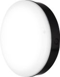 Ledvance LED Bulkhead Surface 250 Zwart 10W 800lm - 830 Warm Wit | 250mm - IP65 - Bewegings- en lichtsensor