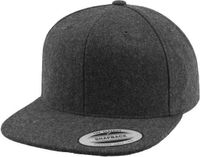 Flexfit - Melton Wool Snapback darkgrey one size Snapback Pet - Grijs