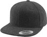 Flexfit - Melton Wool Snapback darkgrey one size Snapback Pet - Grijs