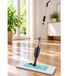 Balai spray avec housse de nettoyage, longueur 120 cm, réservoir d'eau de 500 ml, articulation à 360° et largeur de nettoyage de 44 cm (gris/bleu)