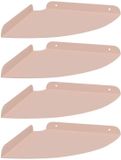 vidaXL Hoek Plank 4 st Roze 24 x 24 x 2 cm