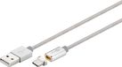 Goobay 59040 USB-kabel USB 2.0 1,2 m USB C naar USB A Wit