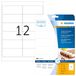 HERMA 9533 weerbest outdoor folielabels A4 (99,1 x 42,3 mm, 10 vellen, polyethyleen, mat) zelfklevend, bedrukbaar, extreme sterk klevende etiketten, 120 etiketten voor printer, wit